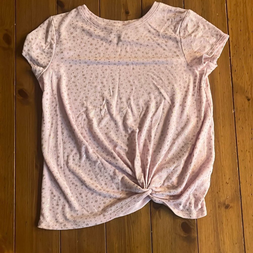 Kids pink star shirt